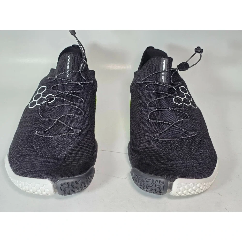 VivoBarefoot Motus Flex Men's Athletic Shoes Size 14 EU 48 Black‎ Neon Sneakers